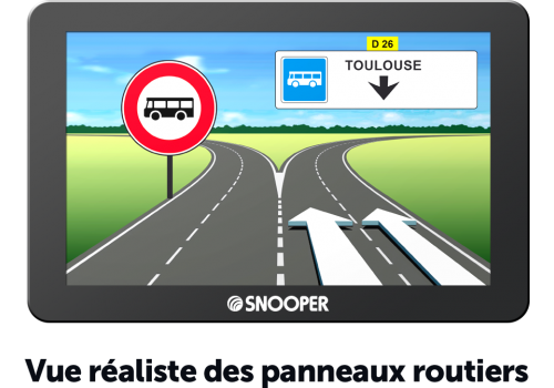 GPS SNOOPER spécial Bus & Autocars AC5400 écran 5'' Premium