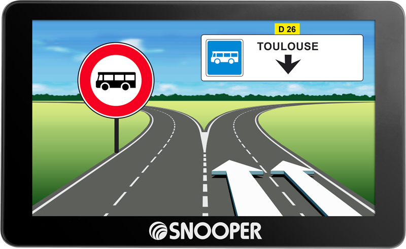 GPS SNOOPER spécial Bus & Autocars AC2400 écran 4.3''