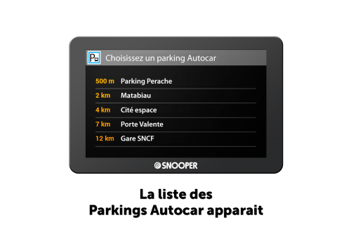 GPS SNOOPER spécial Bus & Autocars AC2400 écran 4.3''