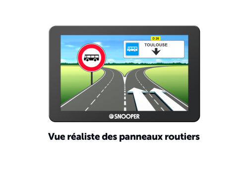 GPS SNOOPER spécial Bus & Autocars AC2400 écran 4.3''