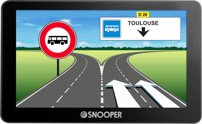 GPS SNOOPER spécial Bus & Autocars AC5400 écran 5'' Premium