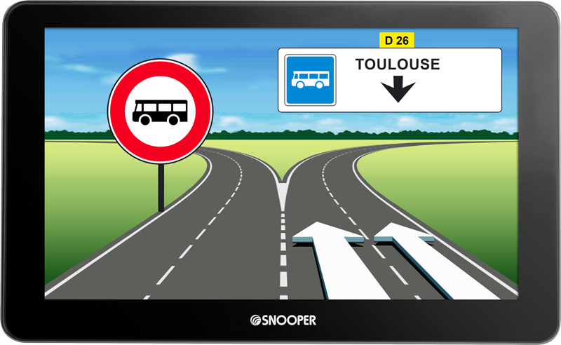 GPS SNOOPER spécial Bus & Autocars AC6600 écran 7'' Premium