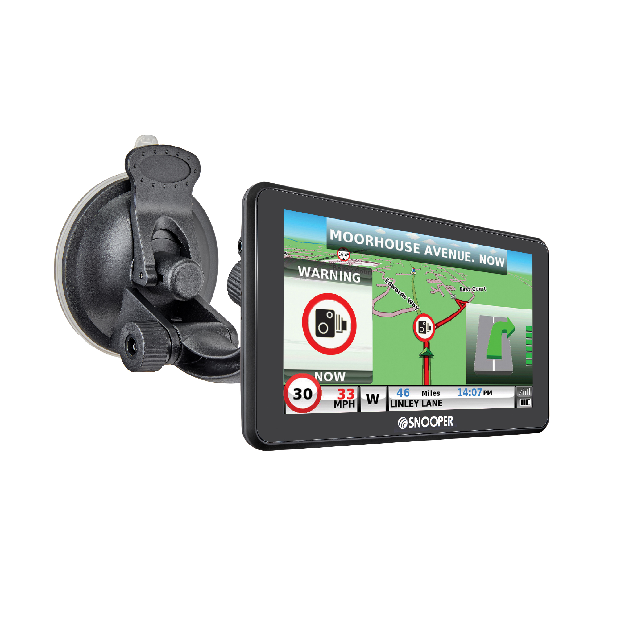 Snooper AC9900 - GPS autocar et bus 9 pouces avec support magnétique actif