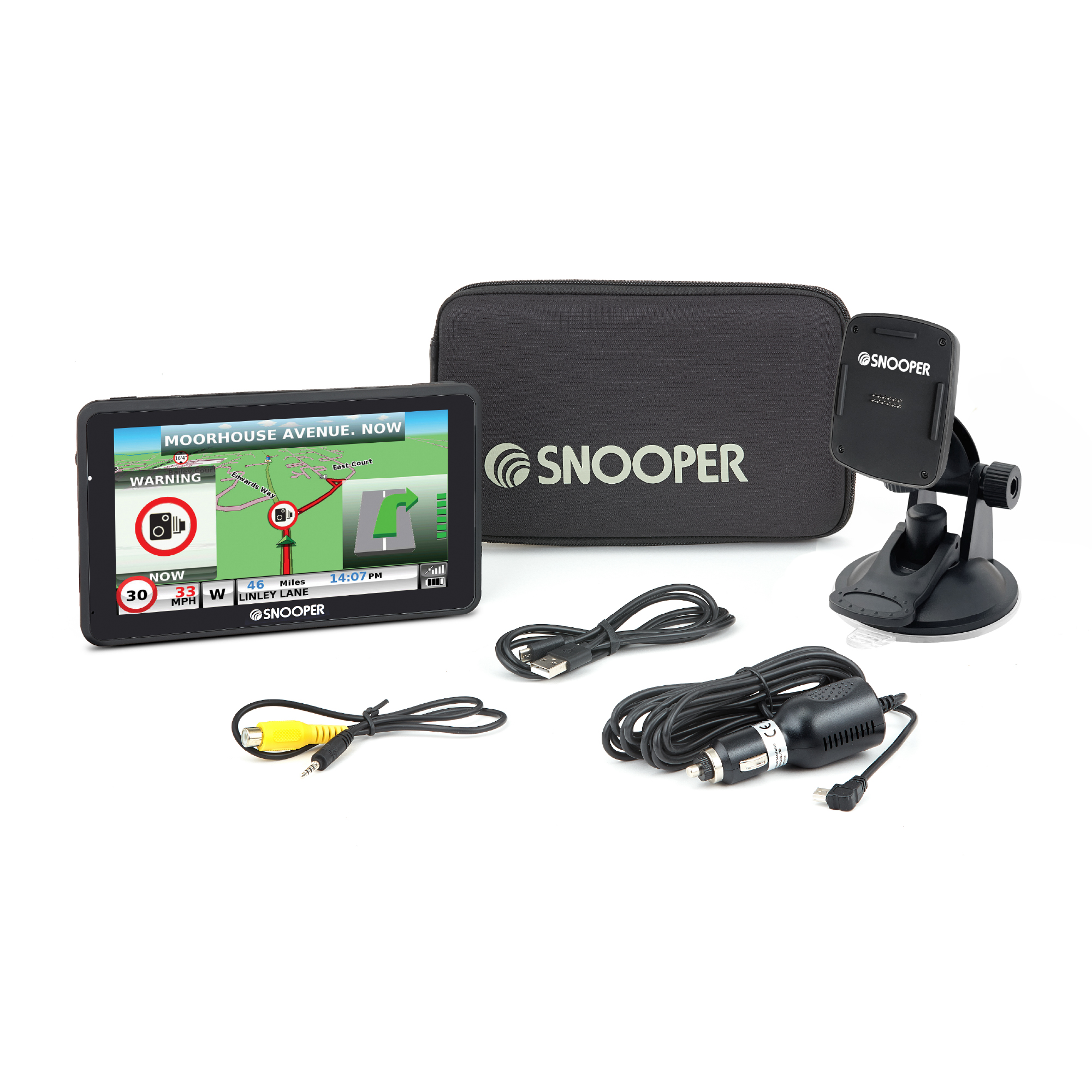 Snooper AC9900 - GPS autocar et bus 9 pouces avec support magnétique actif