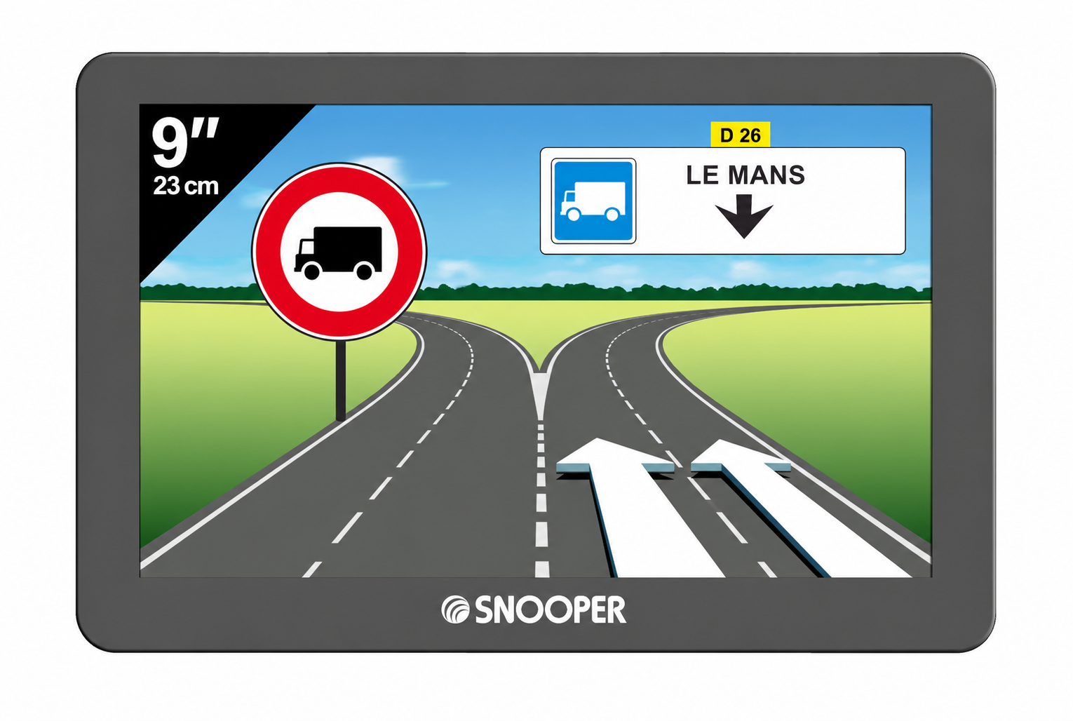 GPS Snooper 9 pouces écran 23 cm