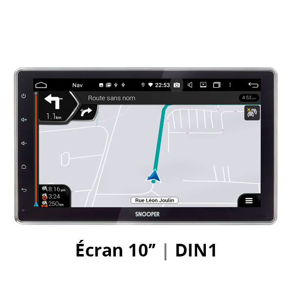 Autoradio Car Play & Android Auto Ecran 10,2'' au format simple DIN 