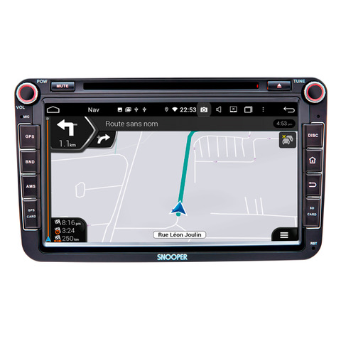 Autoradio Car Play & Android Auto Ecran 8'' Double DIN Format VW