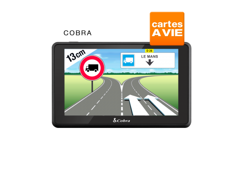 Cobra PL5100 - Essentiel de la navigation Poids Lourds : écran 13cm